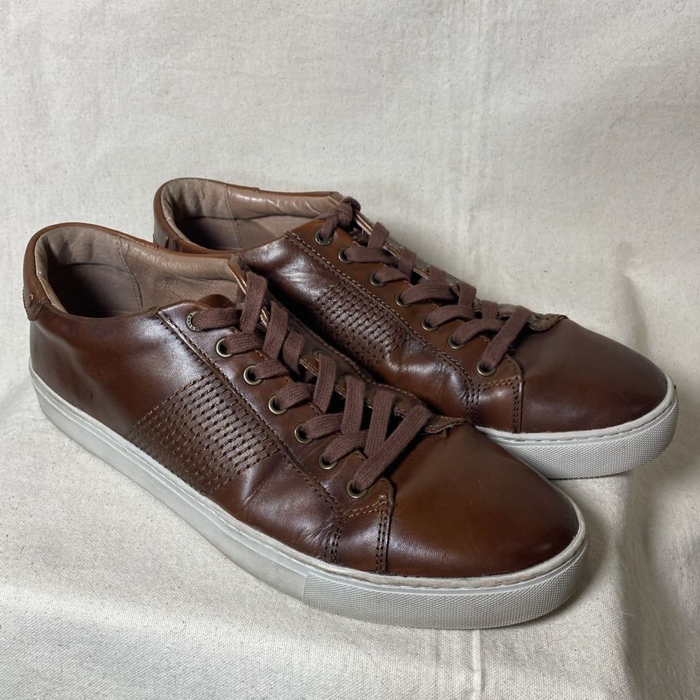 Rodd & Gunn Sussex Street Sneaker 3.0 Shoes 10.5 EU 44 Brown Leather Lace Up